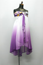 画像をギャラリービューアに読み込む, 一点物の着物ドレス　紫蝶々　No.15-02066
