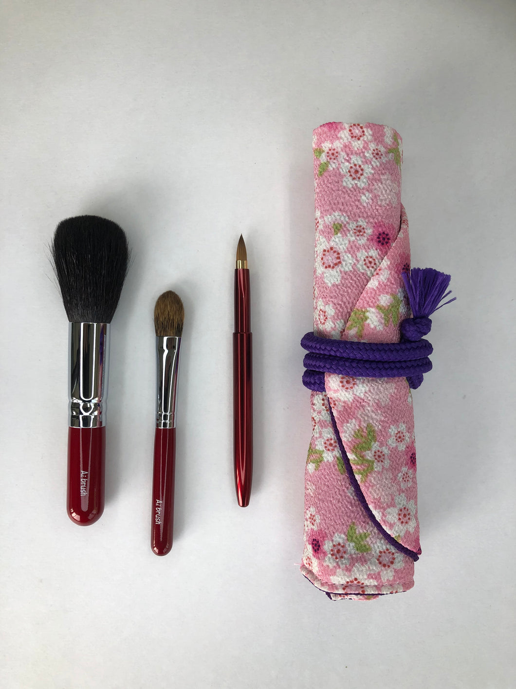 Kumano brush Japanese style makeup brush set (3 pieces)