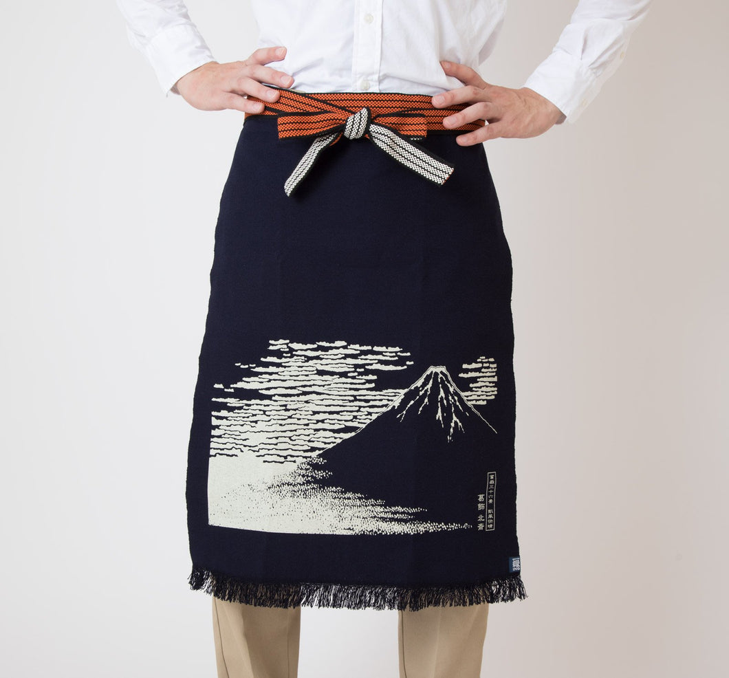 Japanese traditional apron No. 2 fabric long apron